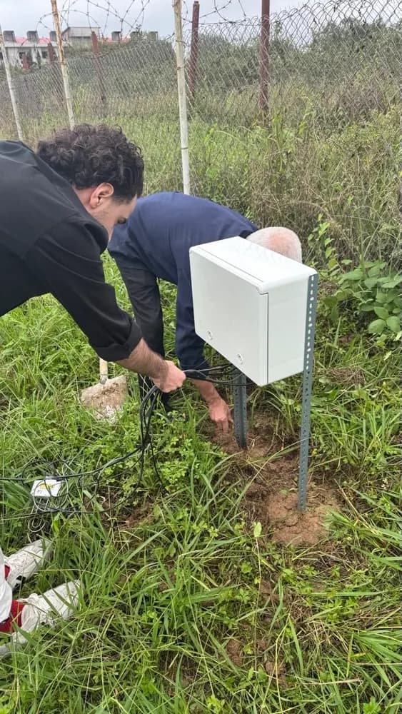 Pilot installation at the University of Guilan's weather station