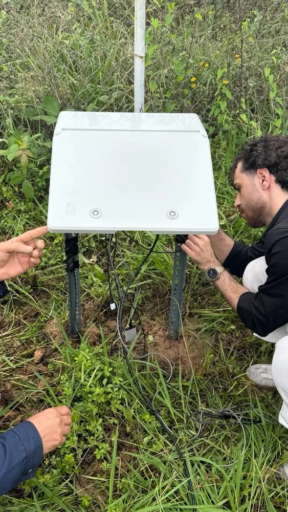 Pilot installation at the University of Guilan's weather station