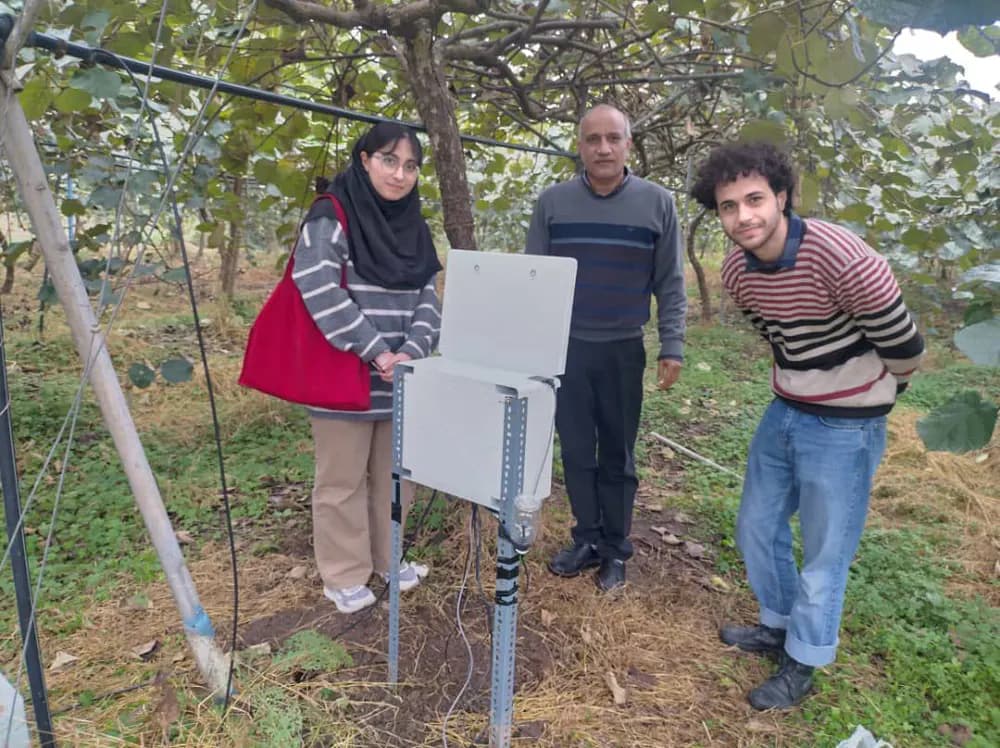 A keepsake photo (from the right: me, Ms. Fojan Nazari, Dr. Majid Vazifedoust)